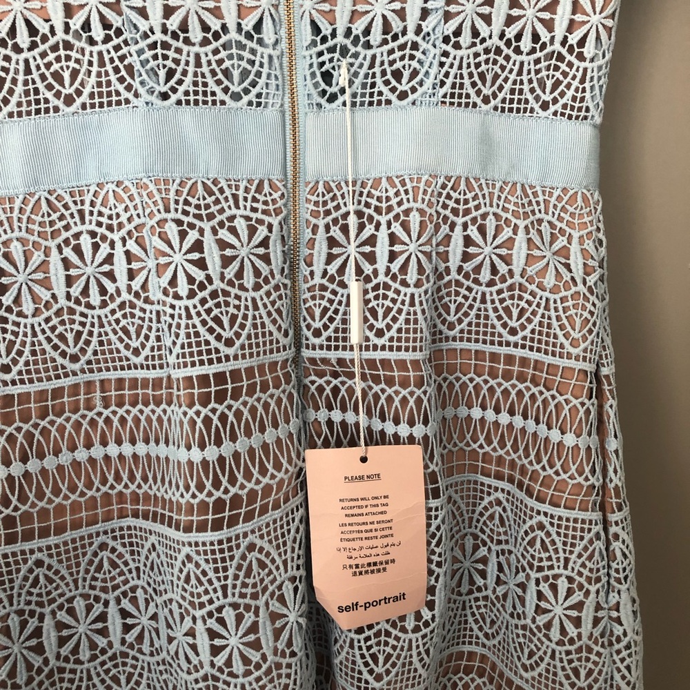 Self-Portrait Lace A-Line Minidress - Picture 6 of 7